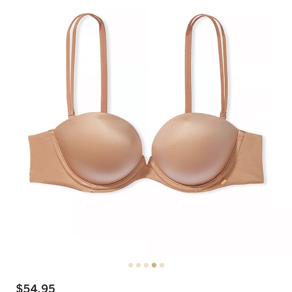 Victoria Secret 32C push-up strapless bra w/ attachable straps. - Picture 2 of 3